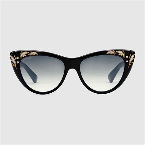 gucci sunglasses cat eye 2017|gucci oversized cat eye sunglasses.